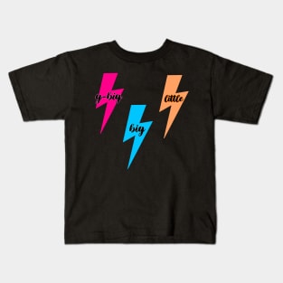 big and little lightning bolts Kids T-Shirt